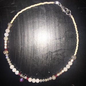 Labradorite and Rainbow Moonstone Anklet!